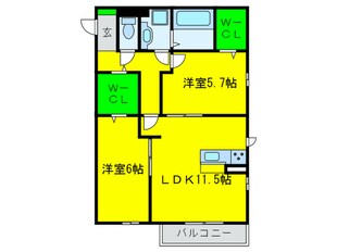 ミナミ浜寺の物件間取画像